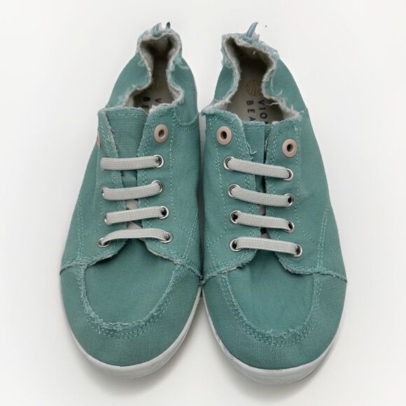 Vionic Shoes - Vionic Beach Washable Canvas Casual Sneakers Pismo Size 9.5 Coastal Slip On